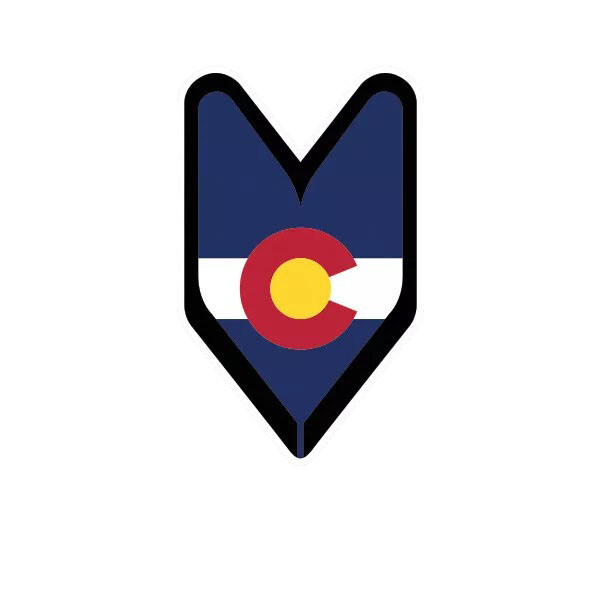 Colorado Driver Badge Sticker Decal