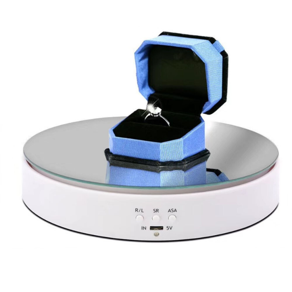 10KG Motorized Base Rotating Visualizer Rechargeable Mirror Turntable Shooting