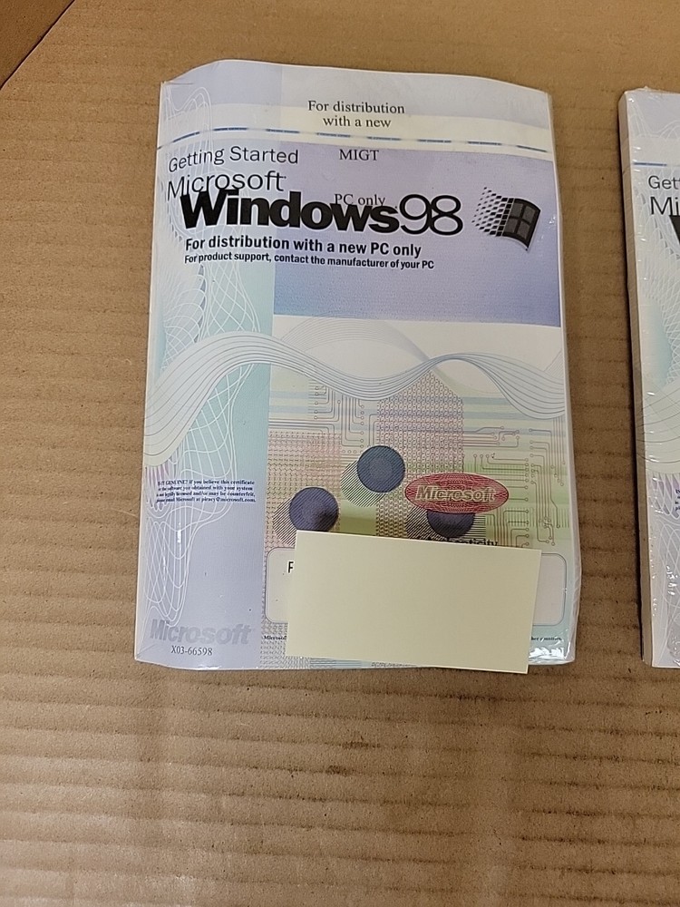 Windows 98 operating system with Boot Disk (floppy) +CD With Product Key *READ