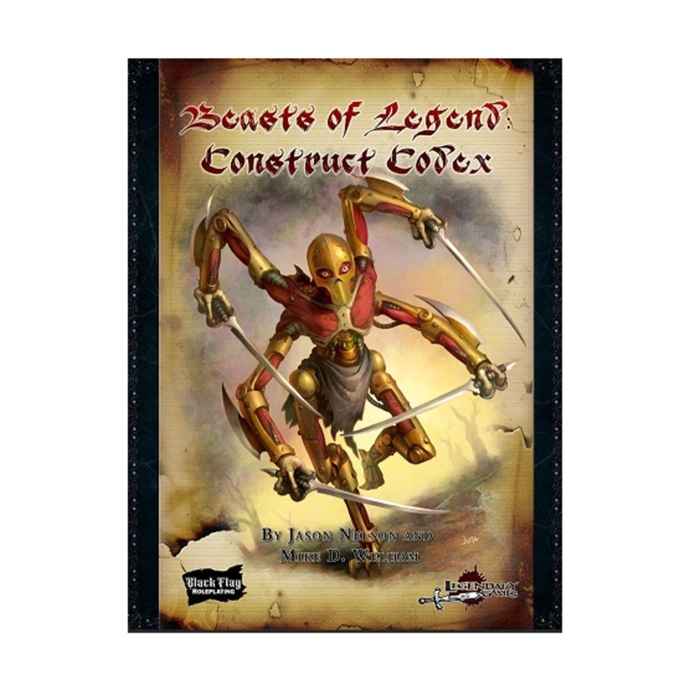 Legendary Black Flag RPG Beasts of Legend - Construct Codex (BFR) New