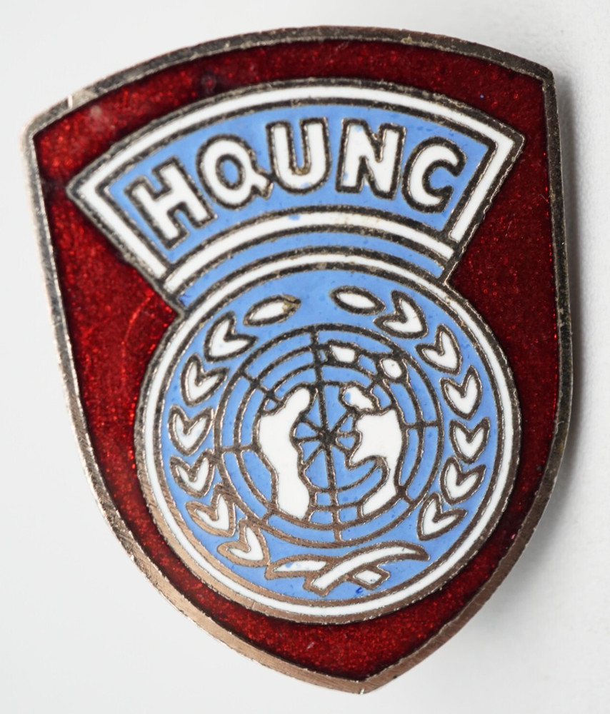 Korean War HQUNC United Nations Headquarters Joint Security Command DI Unit Pin