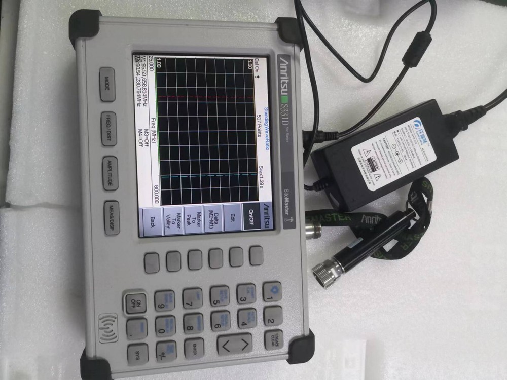 Anritsu S331D Site Master Cable& Antenna Analyzer WITH power adapter,calibration