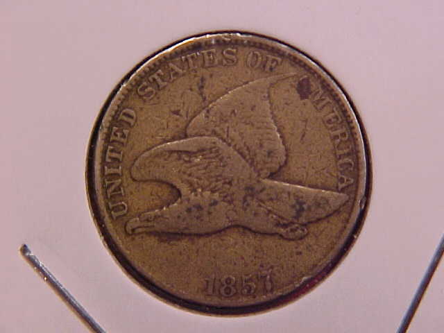 1857 FLYING EAGLE CENT - F - SEE PICS! - (N8083)