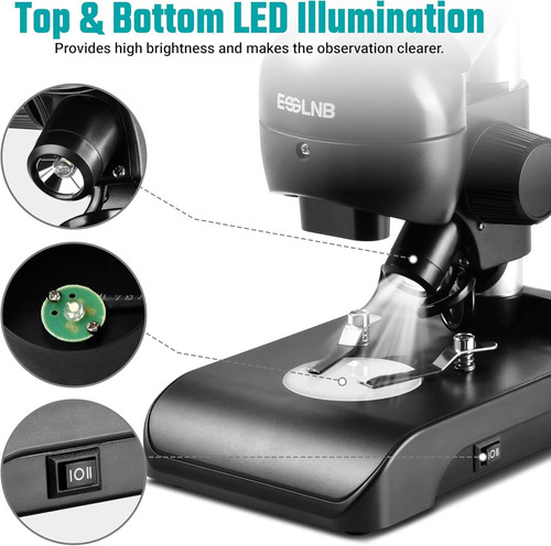 Mounted Binocular Stereo Microscope, Microscopes, Portable Biological Microscope