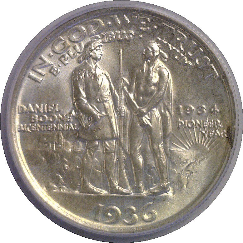 1936 Boone Commemorative Half Dollar PCGS MS-66