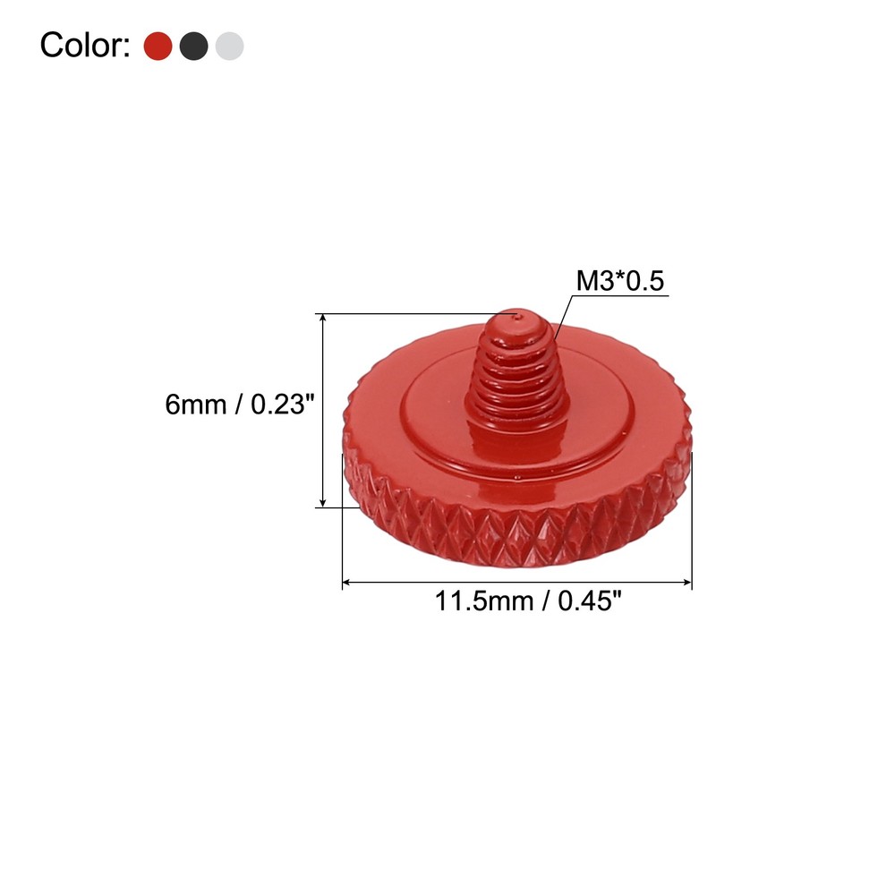 3PC Camera Shutter Button Pure Copper Soft Release Button Red Silver Matte Black