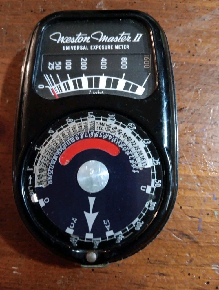 Weston Master II Universal Light Exposure Meter Model 735 Black Untested