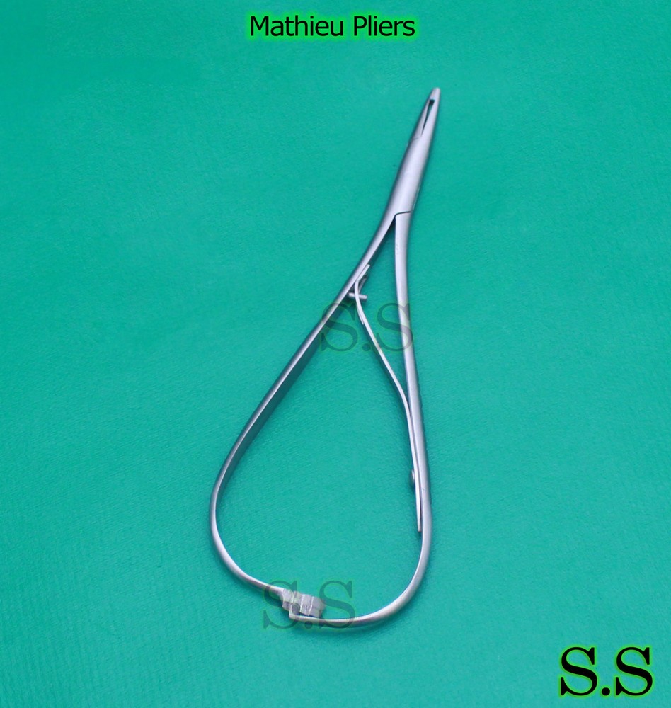 Mathieu Pliers Boynton Mathieu Needle Holder 5.5 Small Mouth Tip Point German GR
