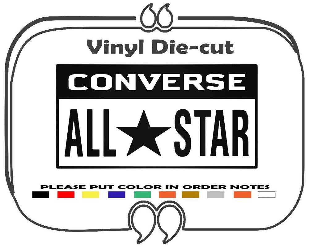 Converse stickers decal