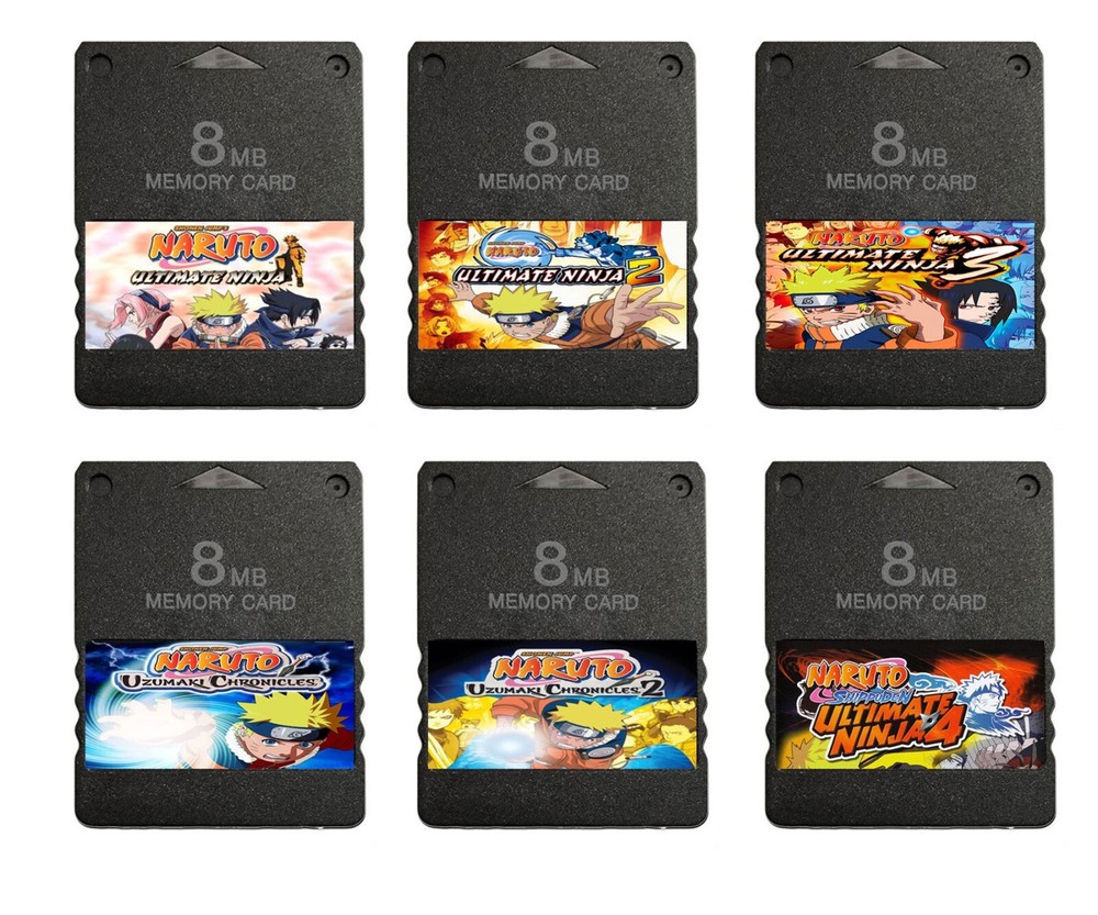 Naruto Ultimate Ninja PlayStation 2 Memory Card Glossy Stickers