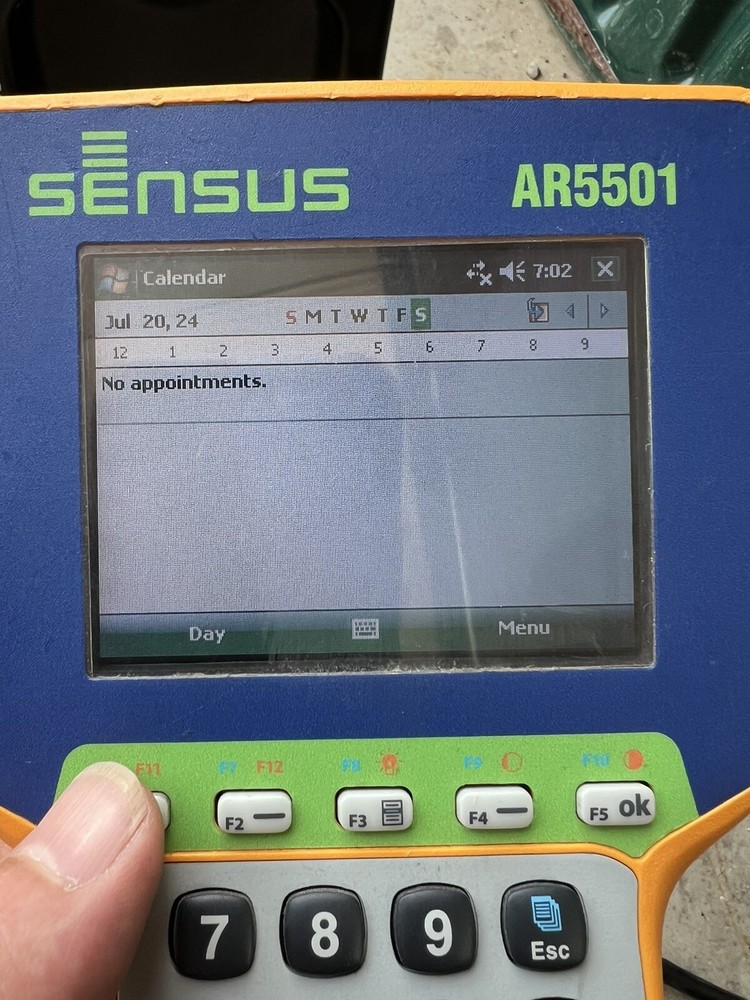 Sensus AR5501 Field Data Collector w/ Charging Cradle Works