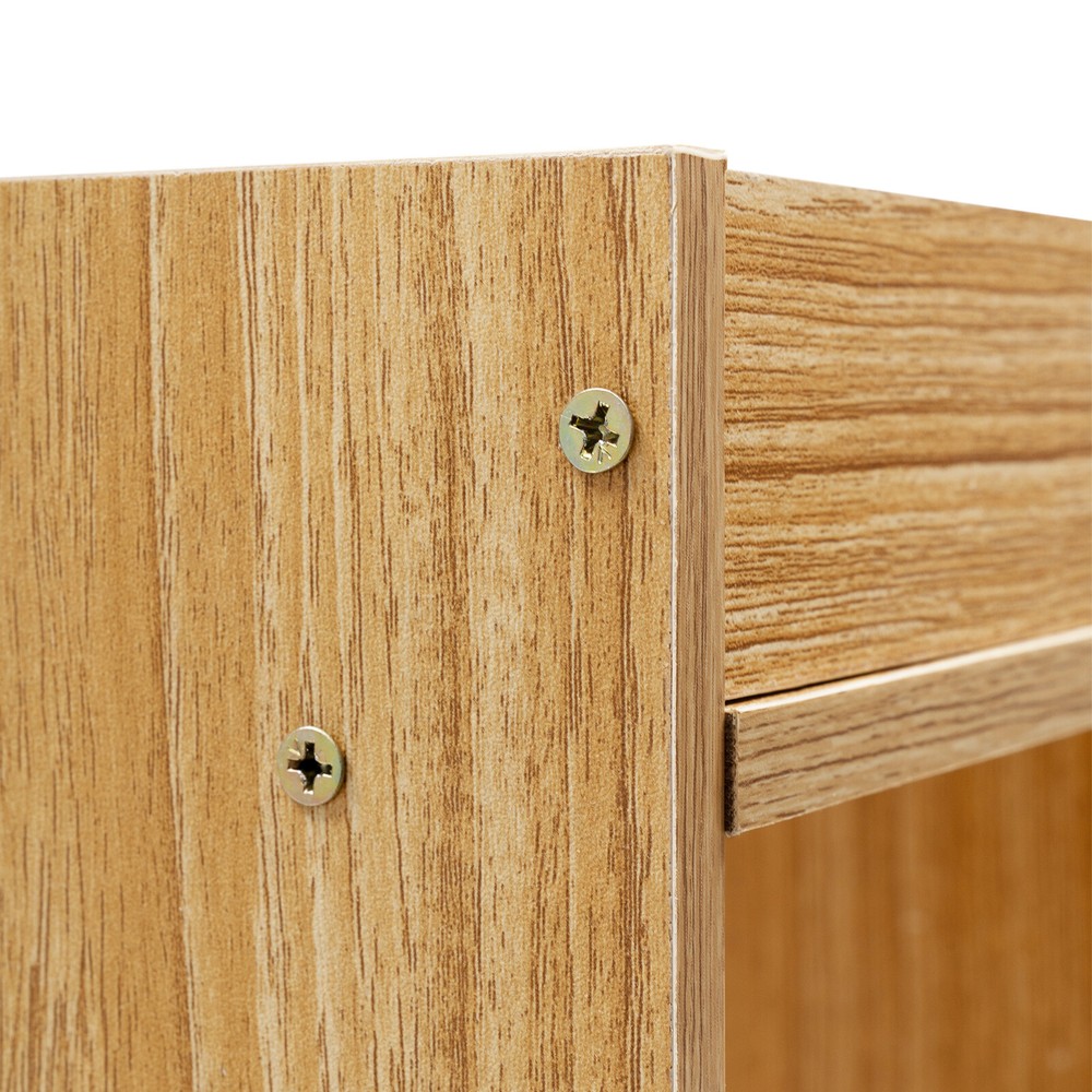 Filing Cabinet, Storage Shelf, Mobile Printer Stand Rubberwood