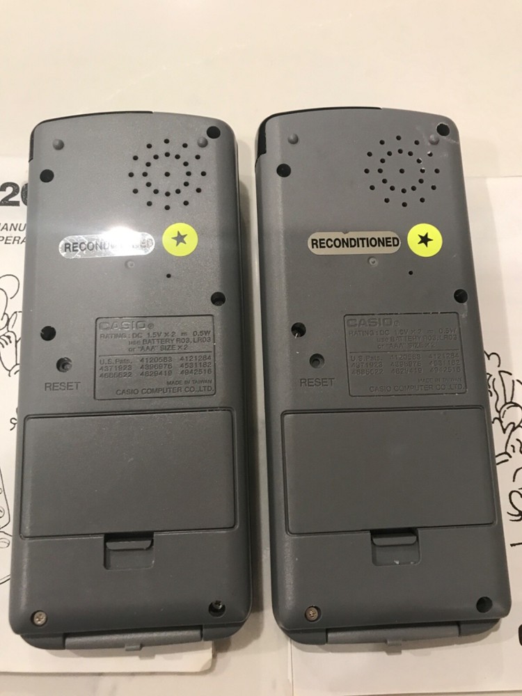 Set of 2 CASIO walking TALKING DIARY