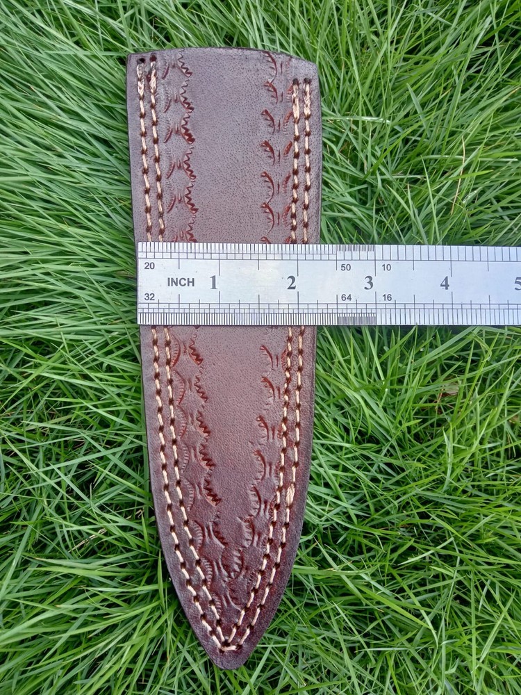 Custom Handmade Fixed Blade Dagger Knife Leather Sheath Holster EDC