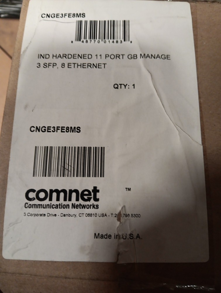 New ComNet CNGE3FE8MS Hardened Managed Layered 11 Port 2+ Ethernet Switch