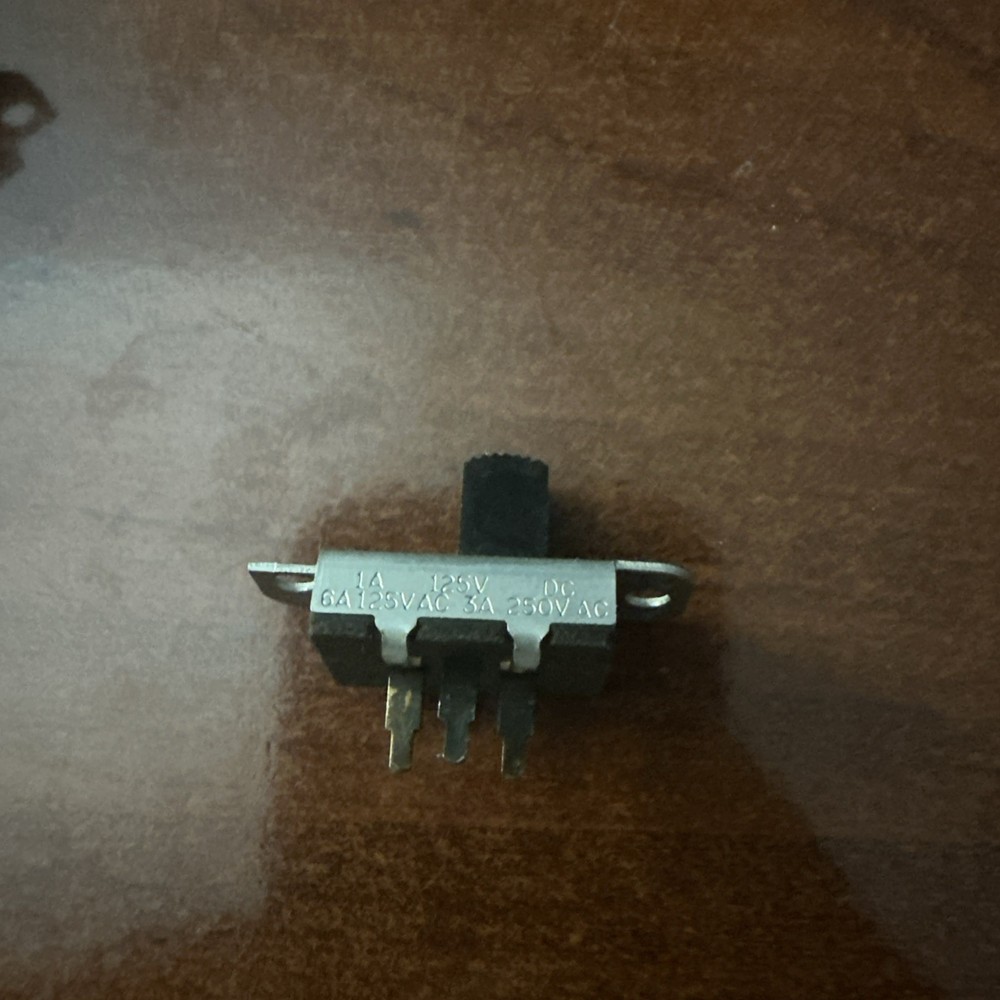 8 PCs- Stackpole SPDT Momentary Slide Switch 6A/125V