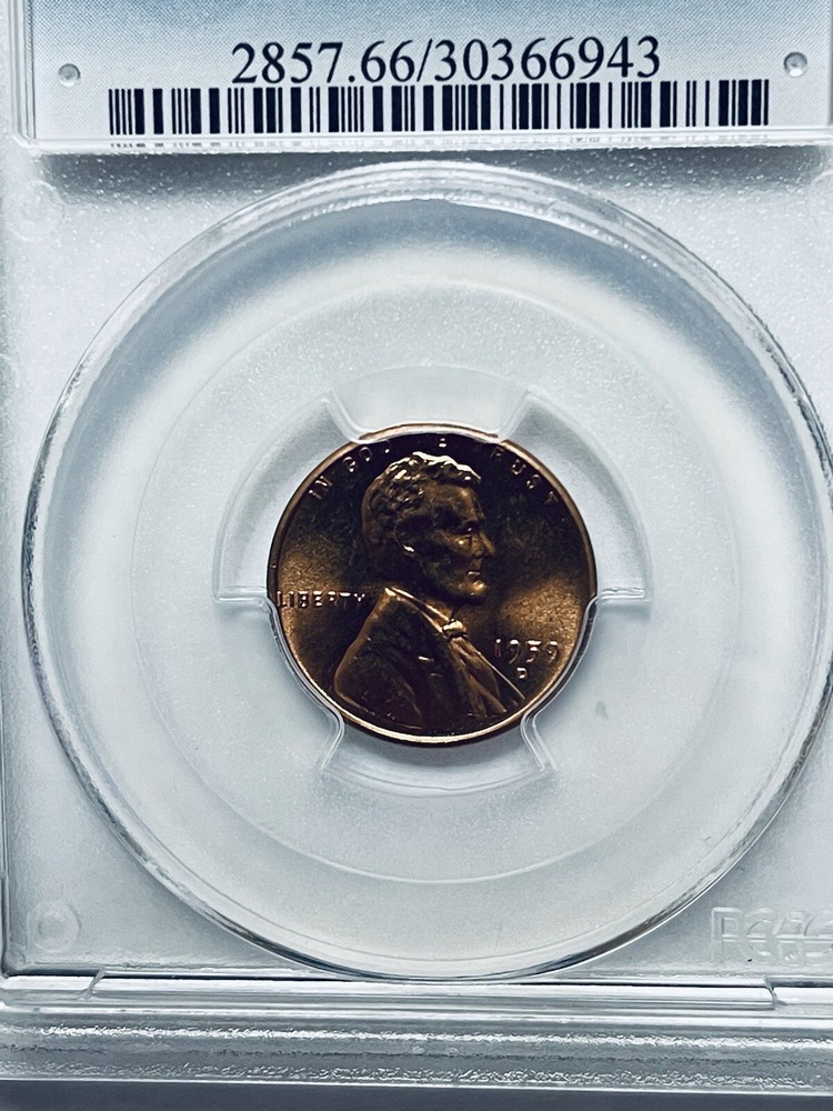 1959-D Lincoln Memorial Reverse Cent PCGS MS66RD