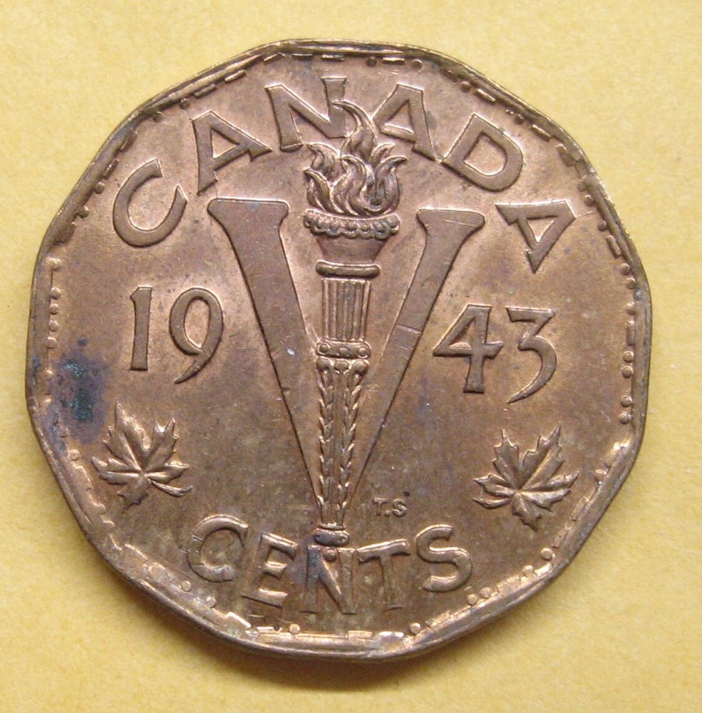 1943 Canada 5 cent Take a Look