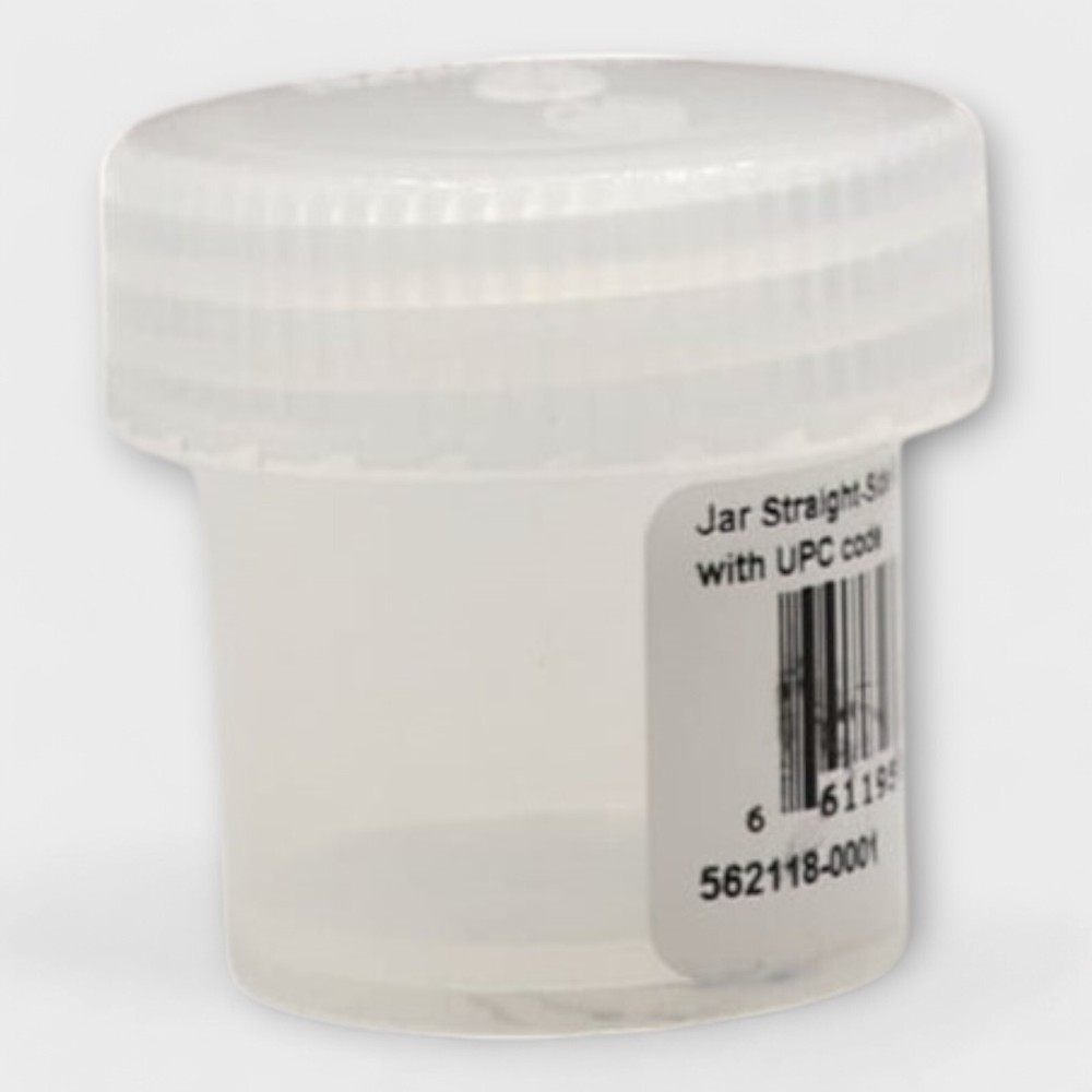 Nalgene Polypropylene Jar Straight-Side W/M PP 1 OZ.