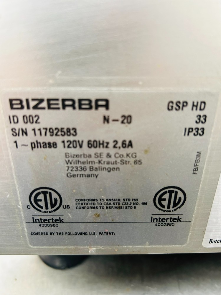 Bizerba GSPHD 2020 Automatic Meat & Cheese Deli Slicer Refurbished