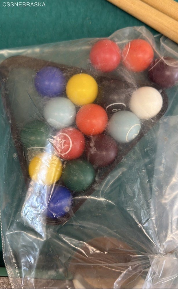 Vintage FW Jr. Pool Table tabletop game.
