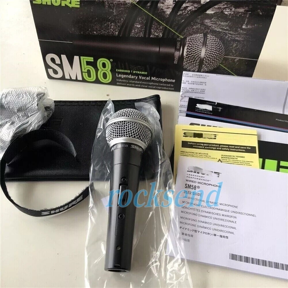 SM58S Dynamic Vocal Microphone With On/Off Switch