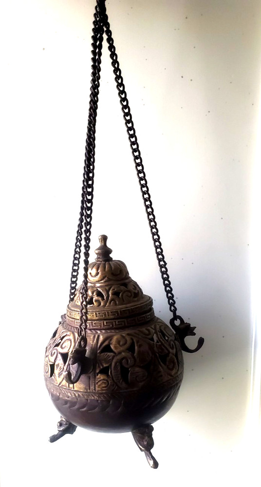 Hanging Incense Burner - Antique
