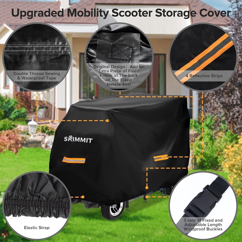 Protective Mobility Scooter Cover with Storage Bag