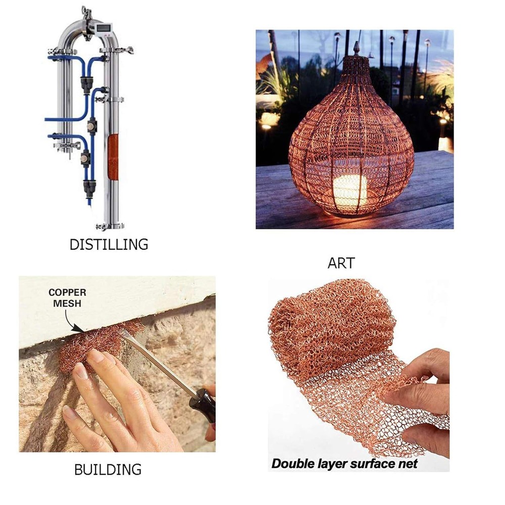 Copper Mesh Rodent Control Copper Mesh Roll, Sturdy Pure Copper Stuff-