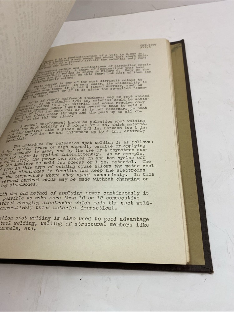 General Electric GE Elementary Course Electronic Control Resistance Welding 1941