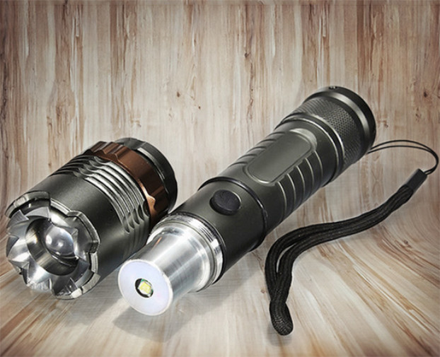 2PCS LED Flashlight Alumiun alloy Work Light Handheld Torch Waterproof Lamp