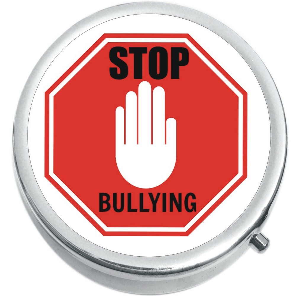 Stop Bullying Medicine Vitamin Compact Pill Box