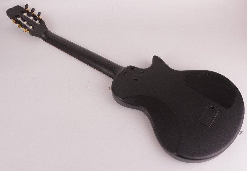 Left Hand electric classical guitar Silent nylon string travel portable