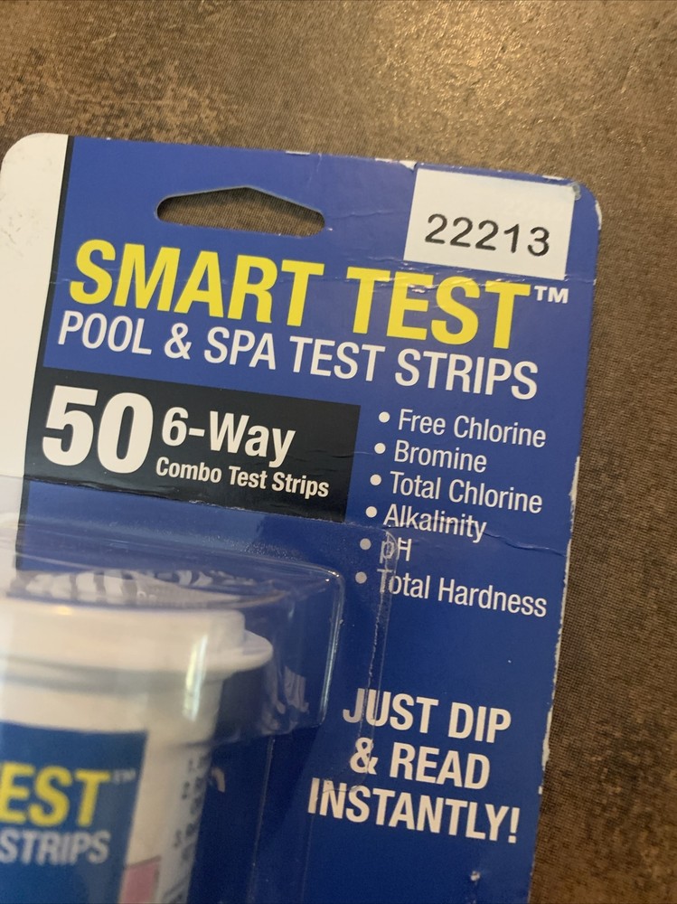 Poolmaster 22213 Smart Test 6-Way Pool Test Strips - 2 Packs - 100 Test Strips