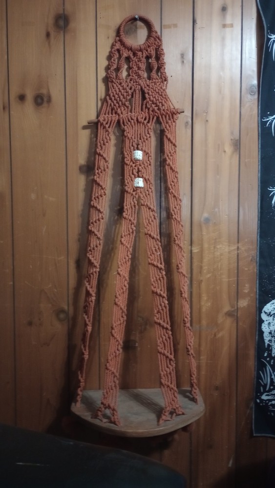 Vintage Macrame Shelf Terracotta