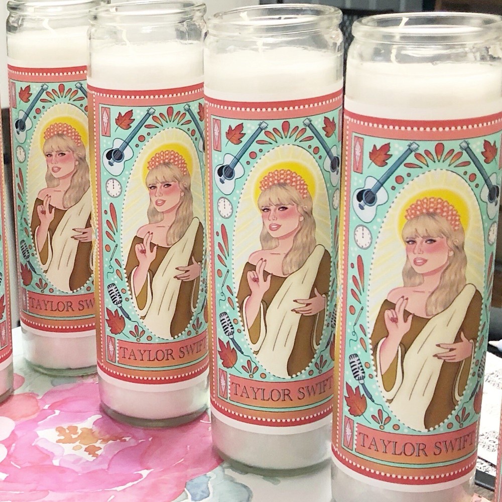 Taylor Swift Saint Prayer Candle