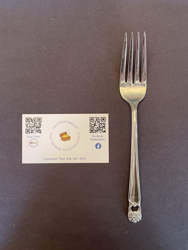 1847 Rogers Brothers Eternally Yours Dinner Fork