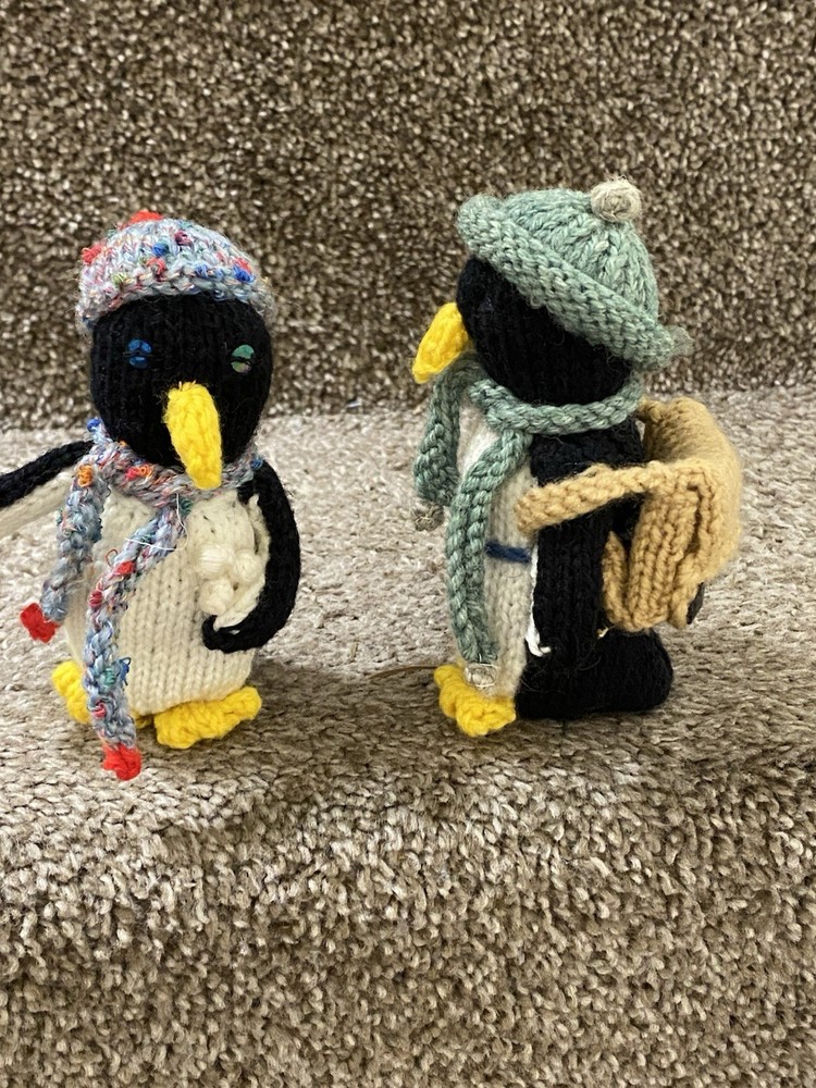 Homemade Knitted Penguins