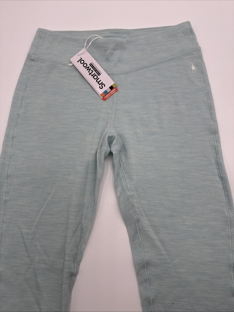 $115 SmartWool Women's Classic Thermal Base Layer Pants-Bleached Aqua-Medium-New
