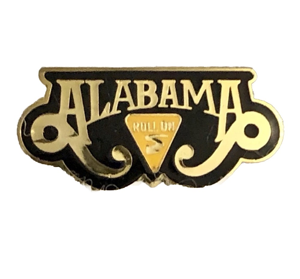 Vtg Alabama Lapel pin Roll On Tide