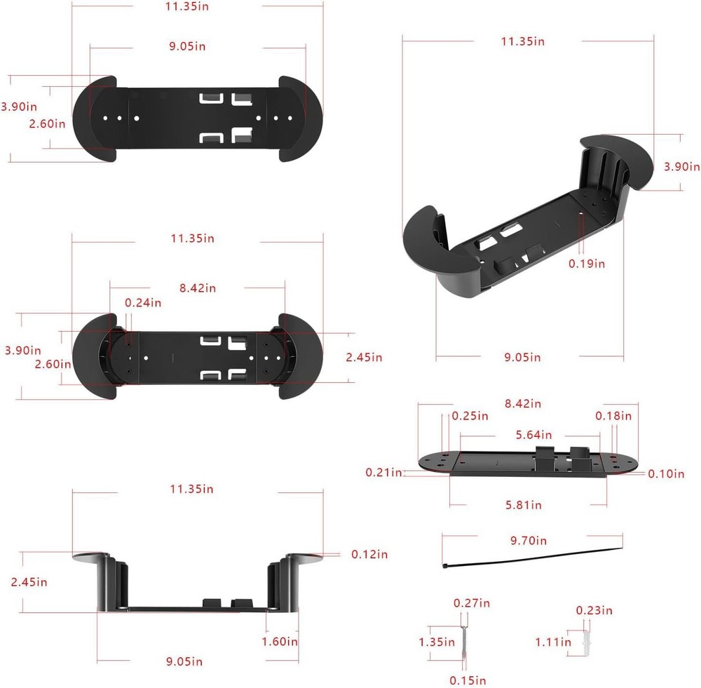 For StarLink Gen 3 Cable & V2 Ethernet Adapter Cable Caddy Holder Mounting Kit