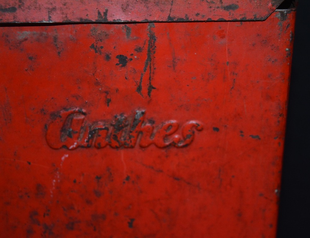 ANTHES FORCE OILER CO. KEROSENE Road Flares Orig. Storage Case EMPTY