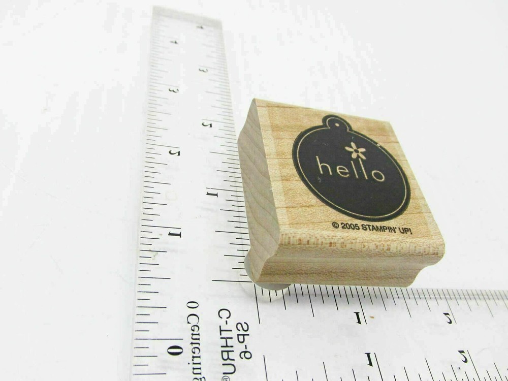 Christmas Hello Bulb Rubber Stamp - Stamp Set B355
