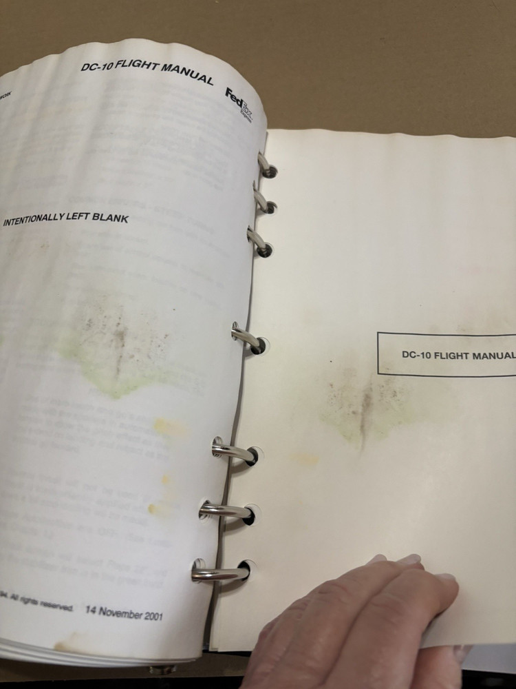 FedEx DC-10 Airplane Flight Manual Training Reference Lot of 3