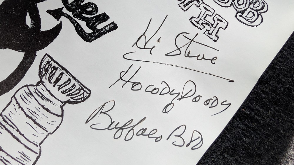 1995 Scooter Awards Program signed by Honorees Dick Vitale and Buffalo Bob