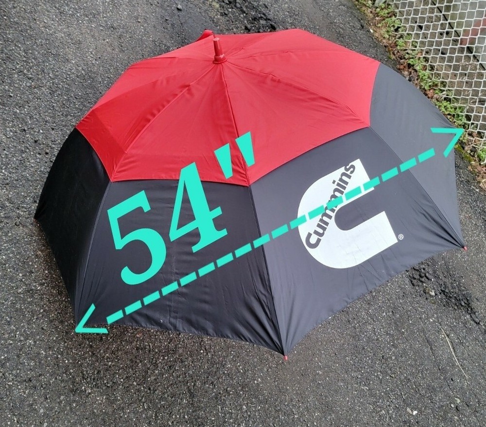Cummins logo umbrella red/black