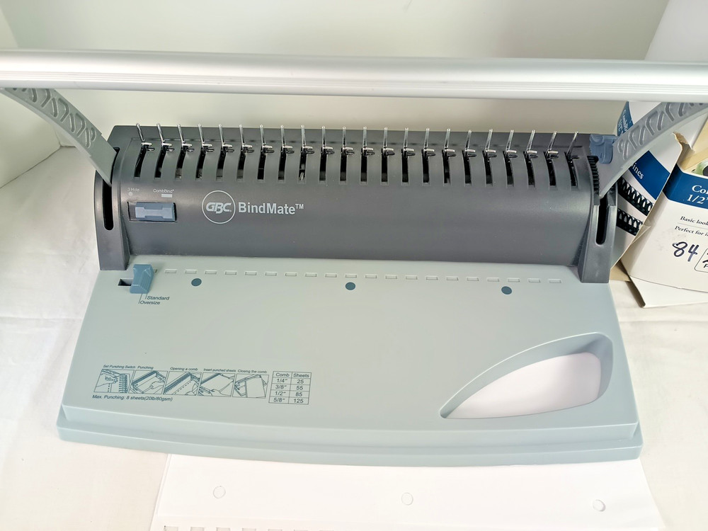 GBC BindMate Model 7706170 ComBind Binding System with 1/2" Bindings Tested