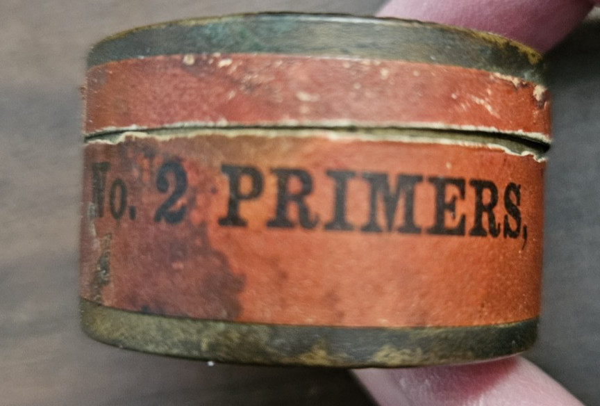 1878 WINCHESTER NO2 PRIMER TIN EMPTY TIN