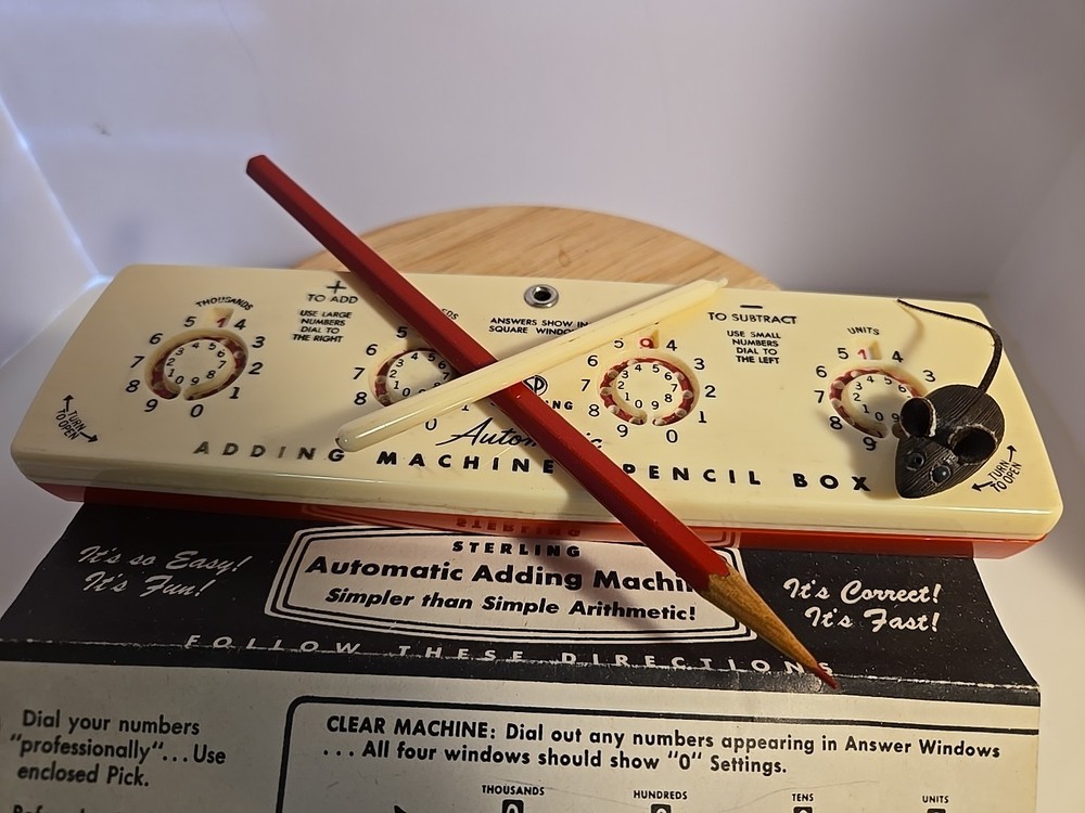 Vintage 1960s Sterling No. 566 Automatic Adding Machine