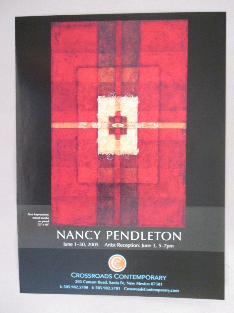 Nancy Pendleton Art Gallery Exhibit PRINT AD - 2005